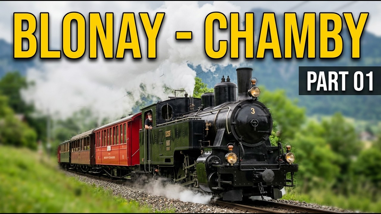 UNTERWEGS ZUM EISENBAHNMUSEUM  BLONAY - CHAMBY / CHEMIN DE FER-MUSÉE   (PART 01)