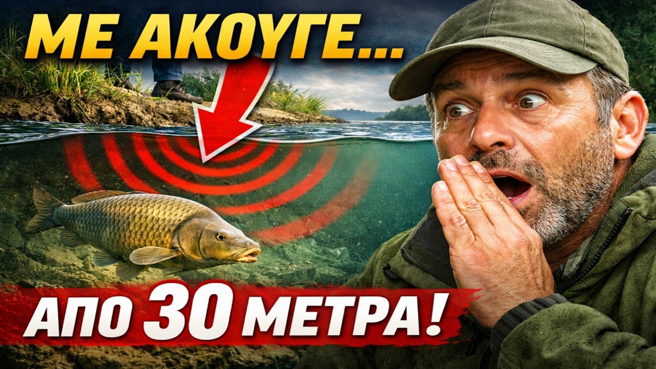 Νόμιζες ότι ήσουν αθόρυβος; Το ψάρι σε ακούει από 30 ΜΕΤΡΑ!