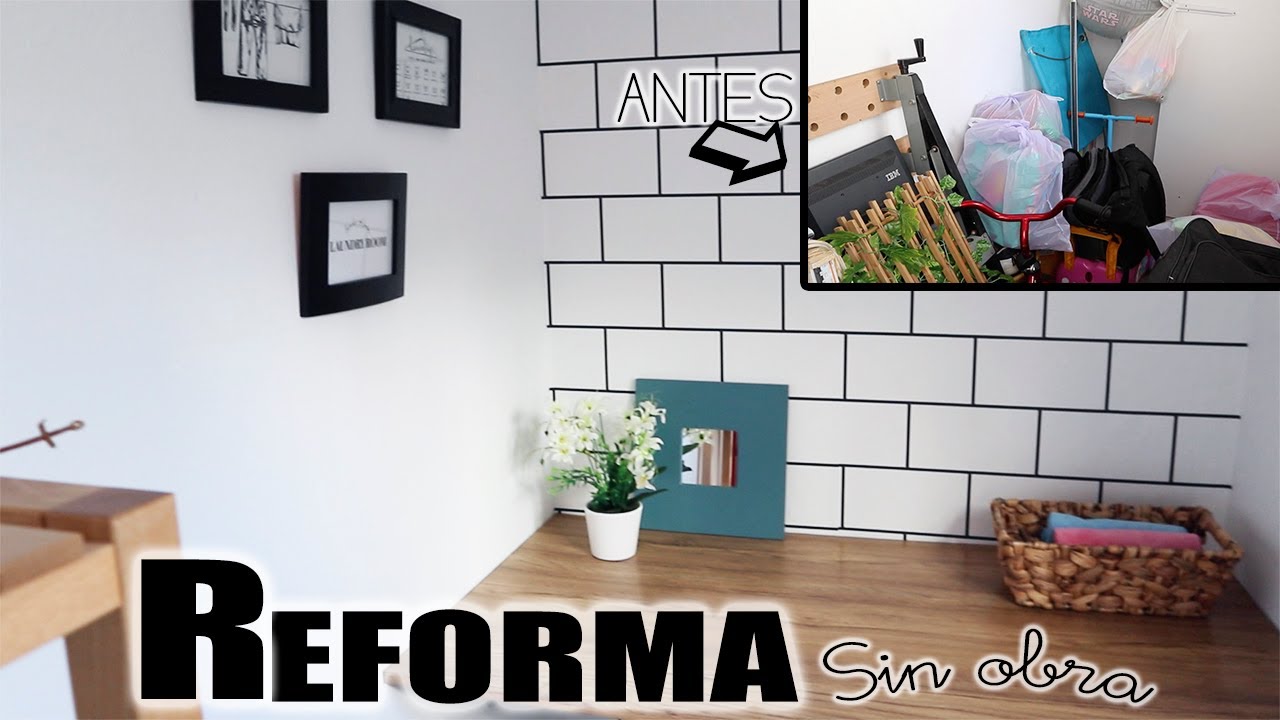 REFORMA tu lavadero SIN OBRA (LOW COST) || Blanco Nuclear