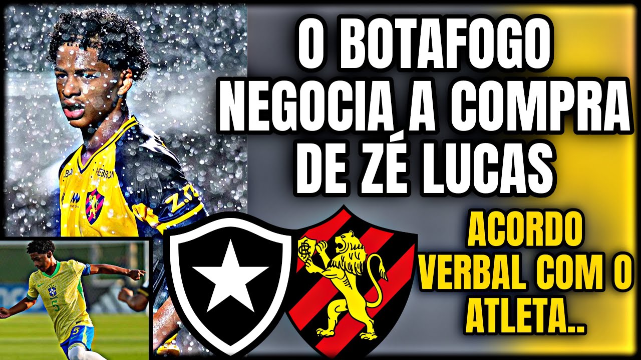 BOMBA GRANDE: ESPN DIZ QUE JÁ ACORDO VERBAL DO BOTAFOGO COM ZÉ LUCAS E AGORA TEM REUNIÃO COM O SPORT