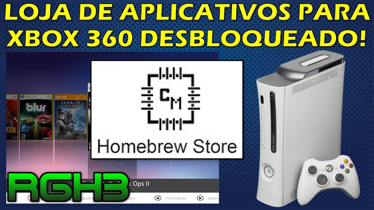 HOMEBREW STORE - LOJA DE APLICATIVOS PARA O AURORA - XBOX 360 DESBLOQUEADO!