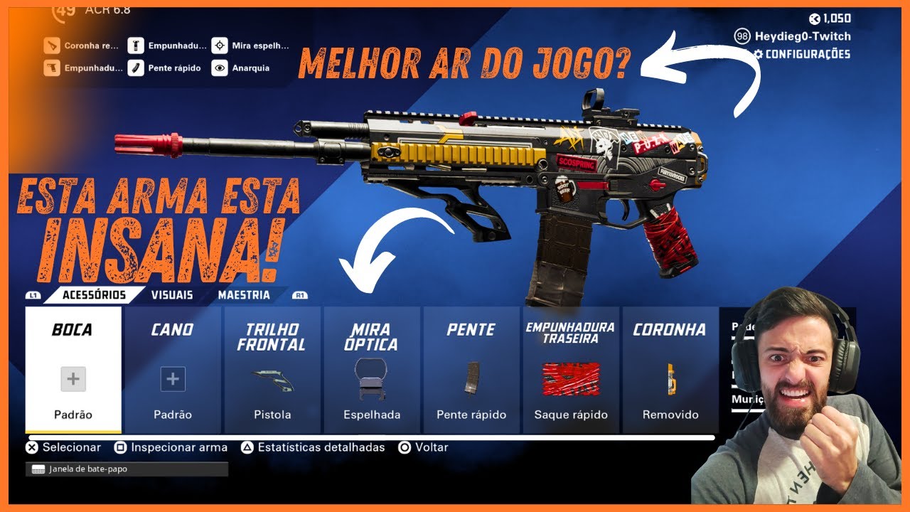 Muito DANO e MOBILIDADE! A melhor metralhadora do jogo Atualmente! ACR 6.8 (melhor biuld+gameplay).