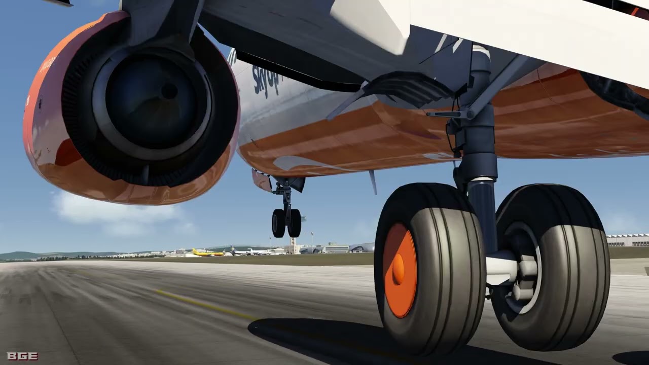 AEROFLY FS 4  [737-900ER : Brno-Turany, Czech Republic Airport]  Landing-to-Gate