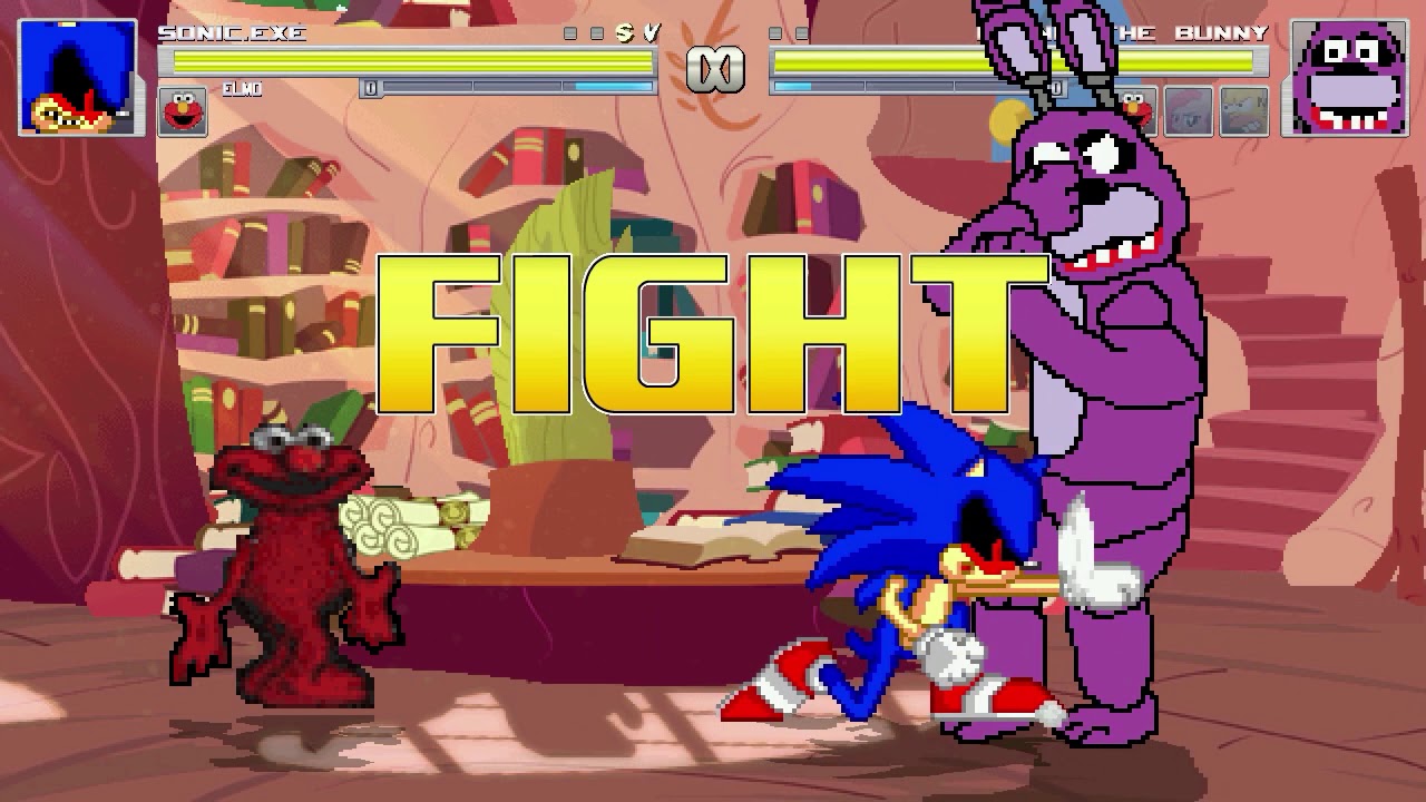 AN Mugen Request #1234: Sonic.exe & Elmo VS Homer, Pinkamena, Bonnie, Elmo