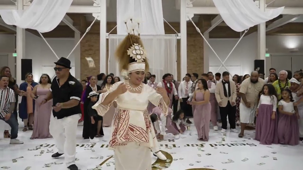 Our taualuga on our wedding day