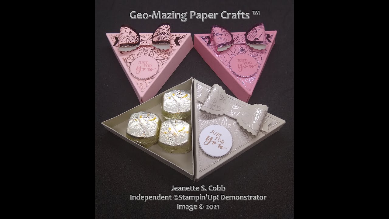 DIY Triangle Treat Boxes with The Right Triangle Dies from ©Stampin'Up!