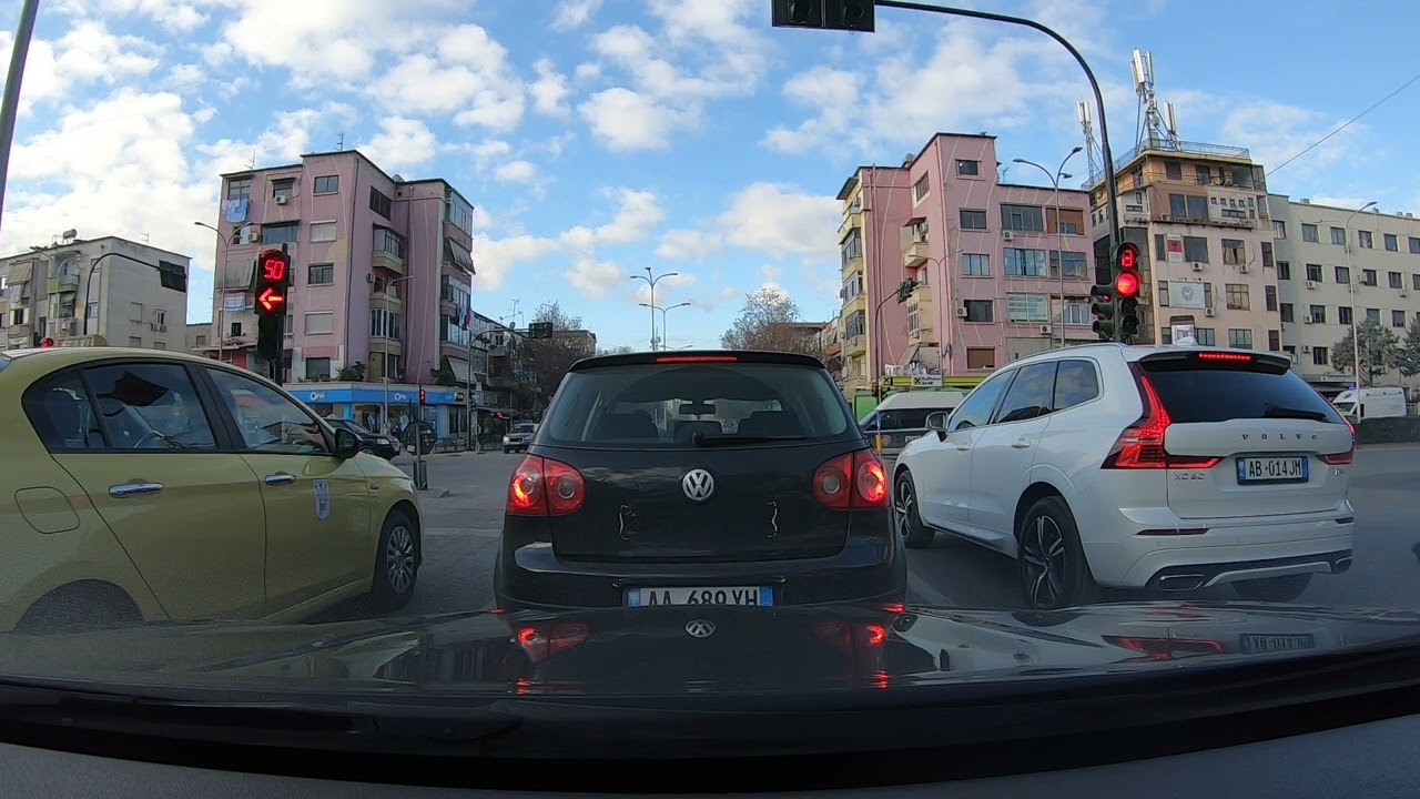 Sunday Morning Drive. Dash Cam Tirana 2022