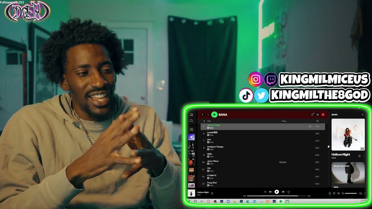 The 8 God Reacts to: Tana - BANA (Album)