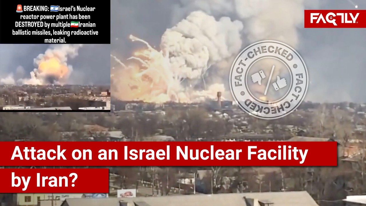 ПРОВЕРКА ФАКТОВ: Действительно ли вирусное видео показывает нападение Ирана на ядерный объект в И...