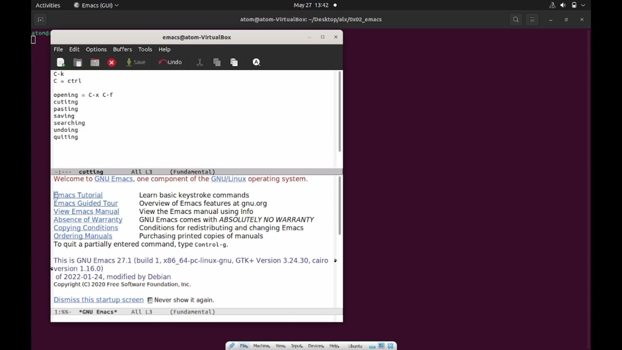 Learn how to use Emacs 0x02_emacs project Alx