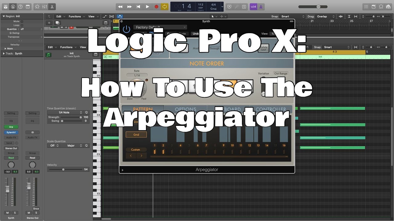 Logic Pro X — Как использовать арпеджиатор