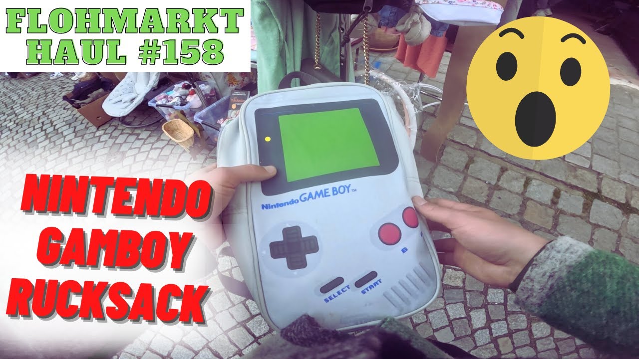 NINTENDO GAMEBOY Rucksack 💸 Flohmarkt Funde eskalieren mal WIEDER! Trödelmarkt Reselling Haul VLOG