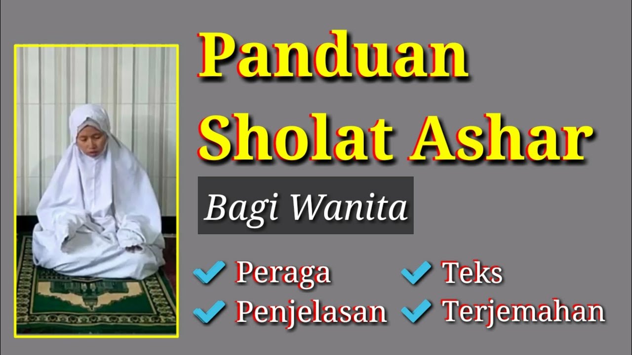 Panduan Sholat Ashar bagi Wanita