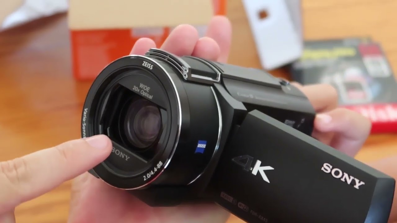 Распаковка, тестирование и отзывы о камере SONY FDR-AX43A | Обзор камеры от новичков