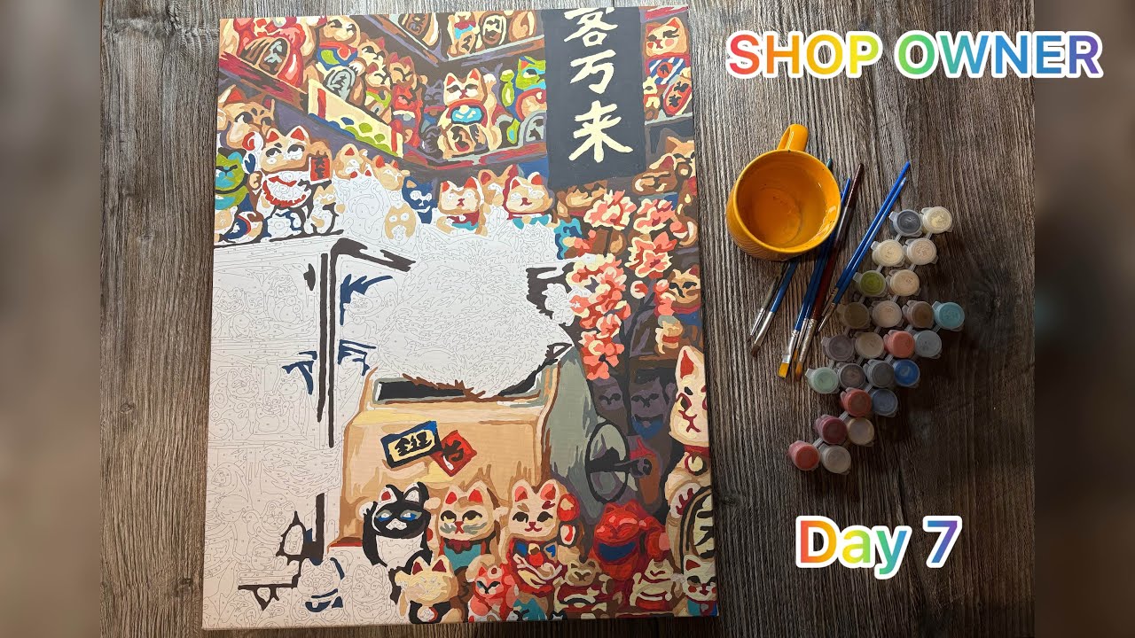 The picture by numbers SHOP OWNER. Day 7