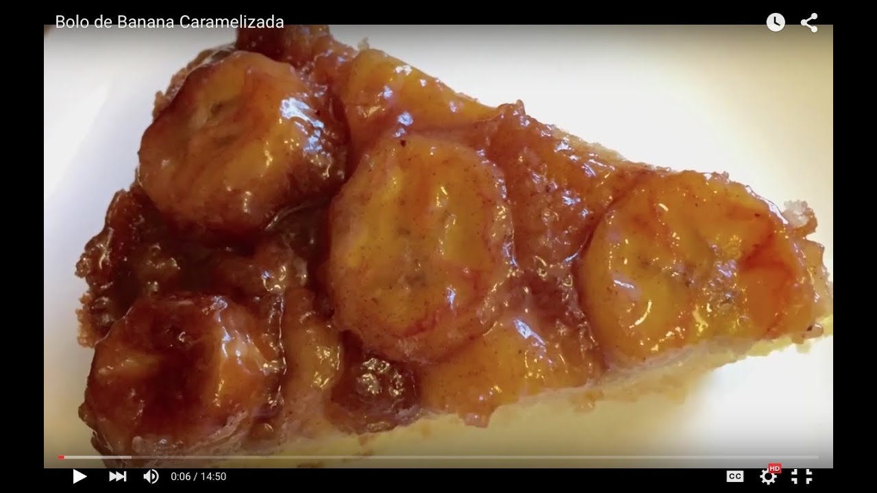 Bolo de Banana Caramelizada