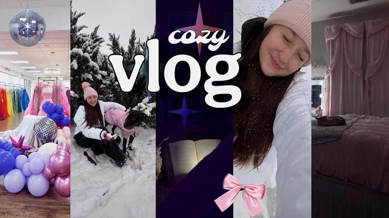 VLOG🎀✨🤍snow day, life updates, anxiety talk & more!!