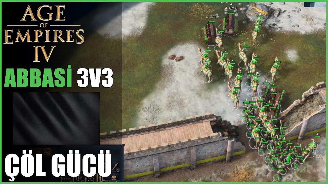 3v3 DEVELER EZİP GE&Ccedil;Tİ - AoE4 Abbasi Oynayış | Age Of Empires IV
