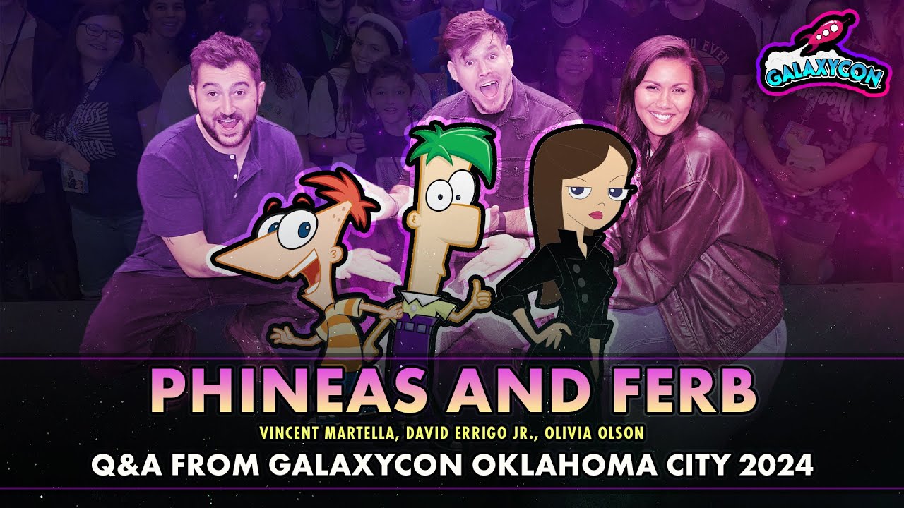 Phineas and Ferb Cast Q&A | GalaxyCon Oklahoma City 2024 | Vincent Martella, Olivia Olson