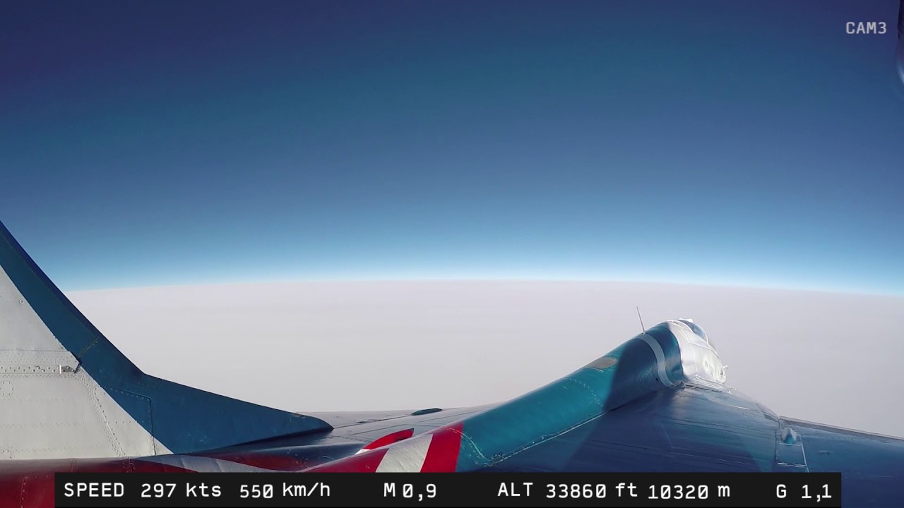 MiG-29 - Vuelo de la estratosfera. Vista en varios lados I