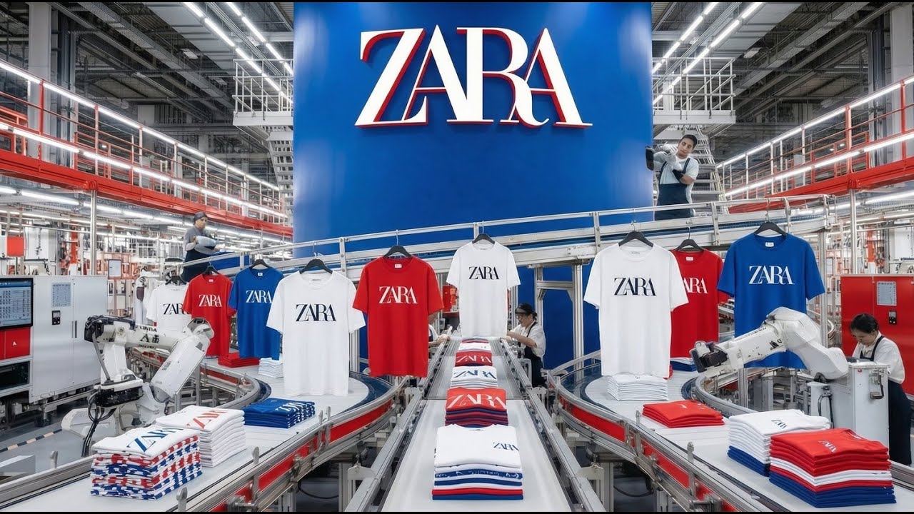 Inside the Modern T-Shirt Factory: Building Billions Dollar $ T-Shirt (Full Process)