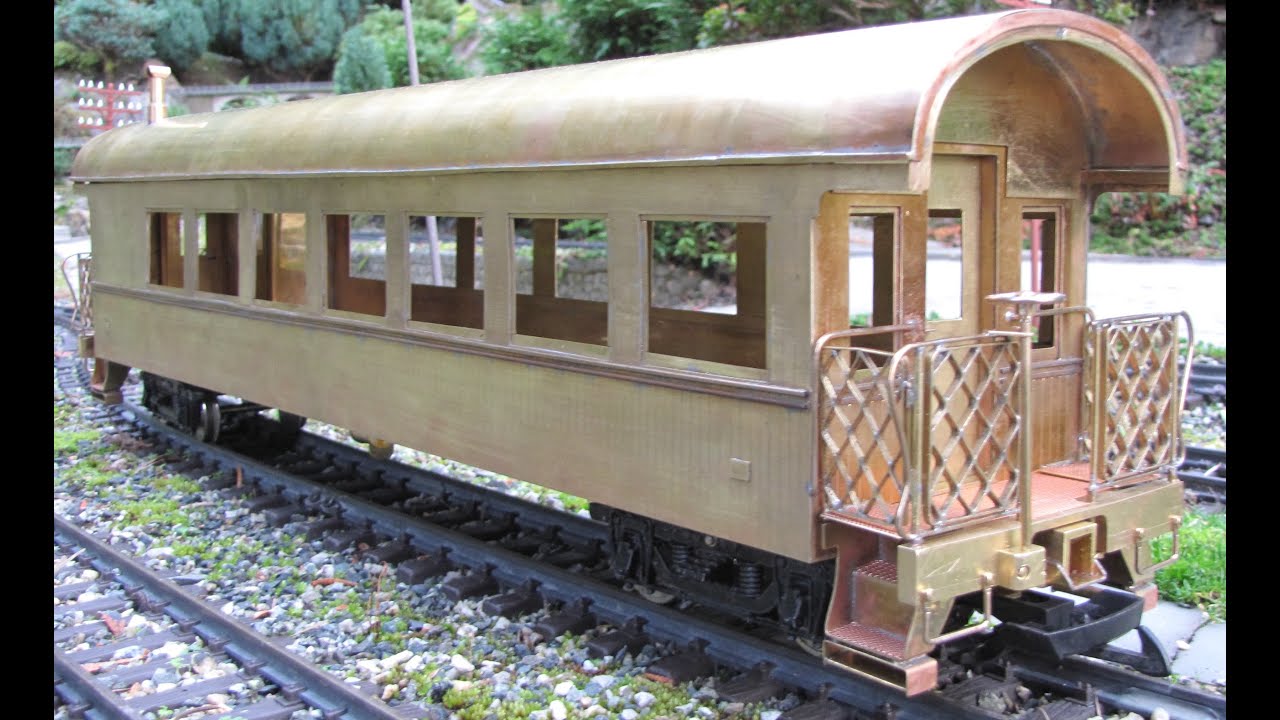 White Pass Cars, scatch-built G-Gauge Models, all brass