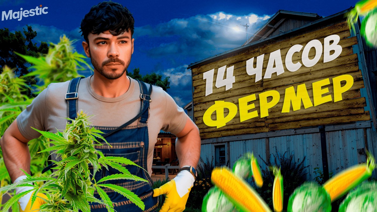 ОТРАБОТАЛ 14 ЧАСОВ на ФЕРМЕ! СКОЛЬКО ЗАРАБОТАЛ ФЕРМЕРОМ на MAJESTIC RP | GTA V RP