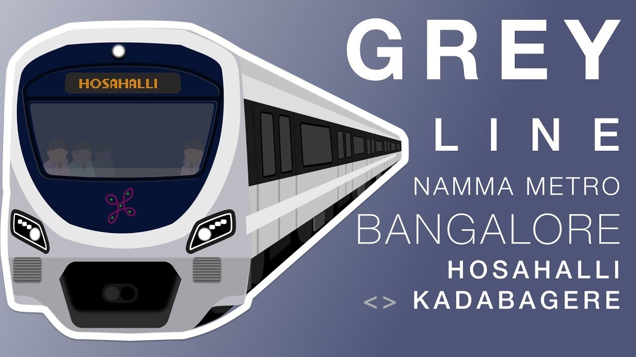 Hosahalli ➡️ Kadabgere Bangalore Namma Metro latest Grey Line Route map with project details #metro