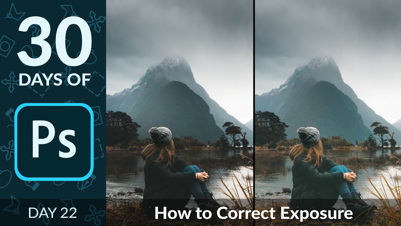 Как исправить экспозицию в Photoshop | День 22