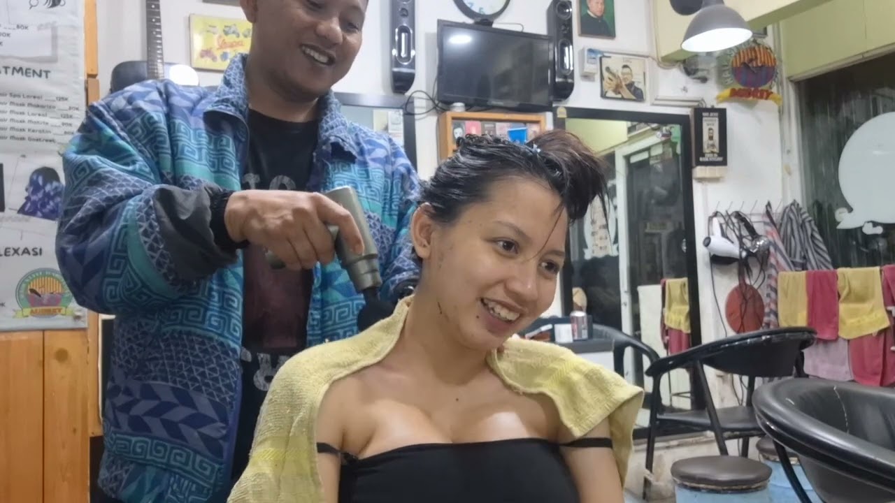 PART 2 REMOVING THE FACIAL MASK & MASSAGE THE HEAD, NECK CRETCH, IBU HAMIL YG LAGI NGIDAM GUYS