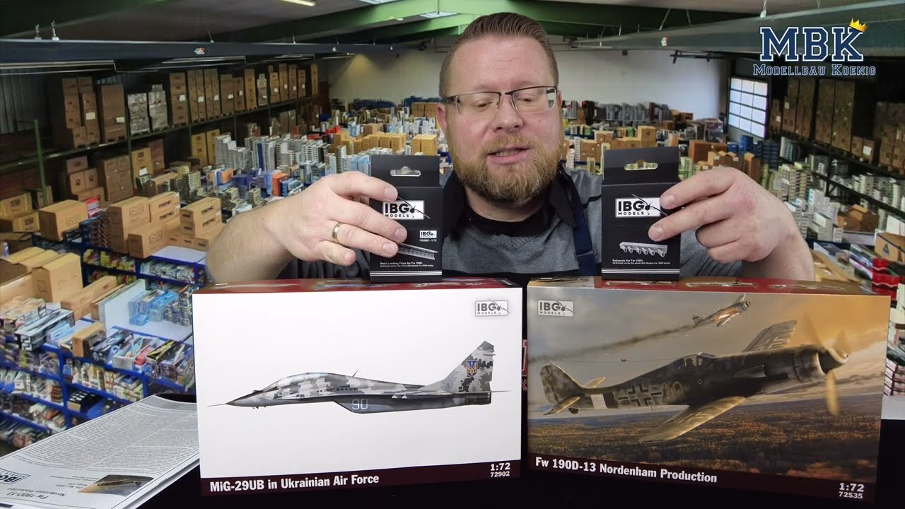 MBK packt aus #728 - 1:72 Fw190 D-13 Nordenham, 3D-Druckteile & MiG29UB Ukrainian Air Force (IBG)