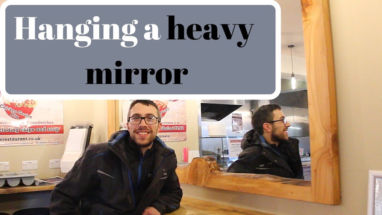 How to hang a 70kg heavy mirror | DIY | woodworking