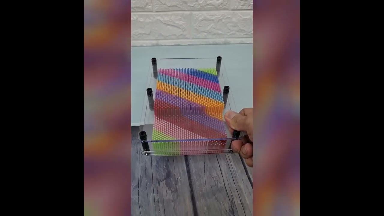 Creative Rainbow Pin Art Toy - Perfect for Kids and Adults, Fine Motor Skills & Stress Relief
