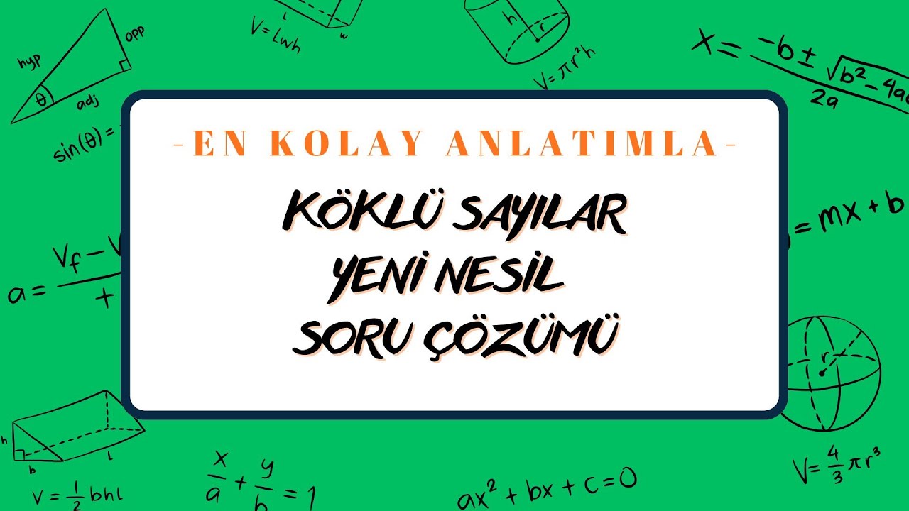 2026 TYT MATEMATİK KAMPI / DERS-7 / KÖKLÜ SAYILAR / YENİ NESİL SORU ÇÖZÜMÜ