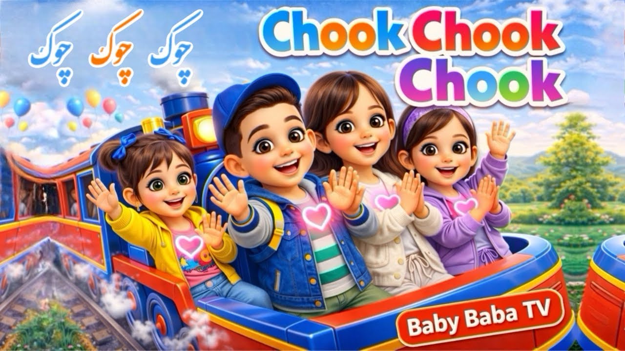 Chook Chook Chook 🚂 | Dari Kids Song | Baby Baba TV