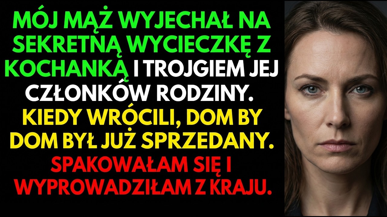 Mąż wyjechał potajemnie z kochanką—po powrocie dom był sprzedany, a mnie nie było