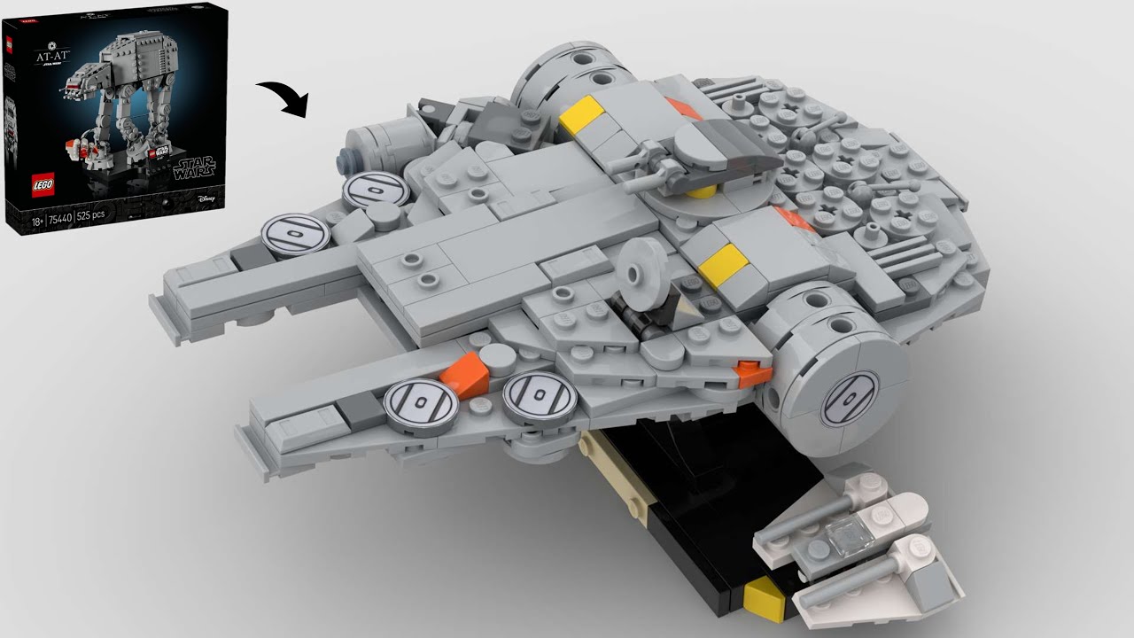 LEGO Star Wars Millennium Falcon, масштаб Midi – Альтернативная сборка модели AT-AT из набора 75440.