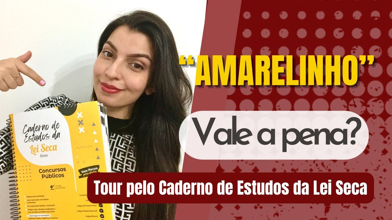 TOUR PELO CADERNO DE ESTUDOS DA LEI SECA | Vale mesmo a pena comprar?