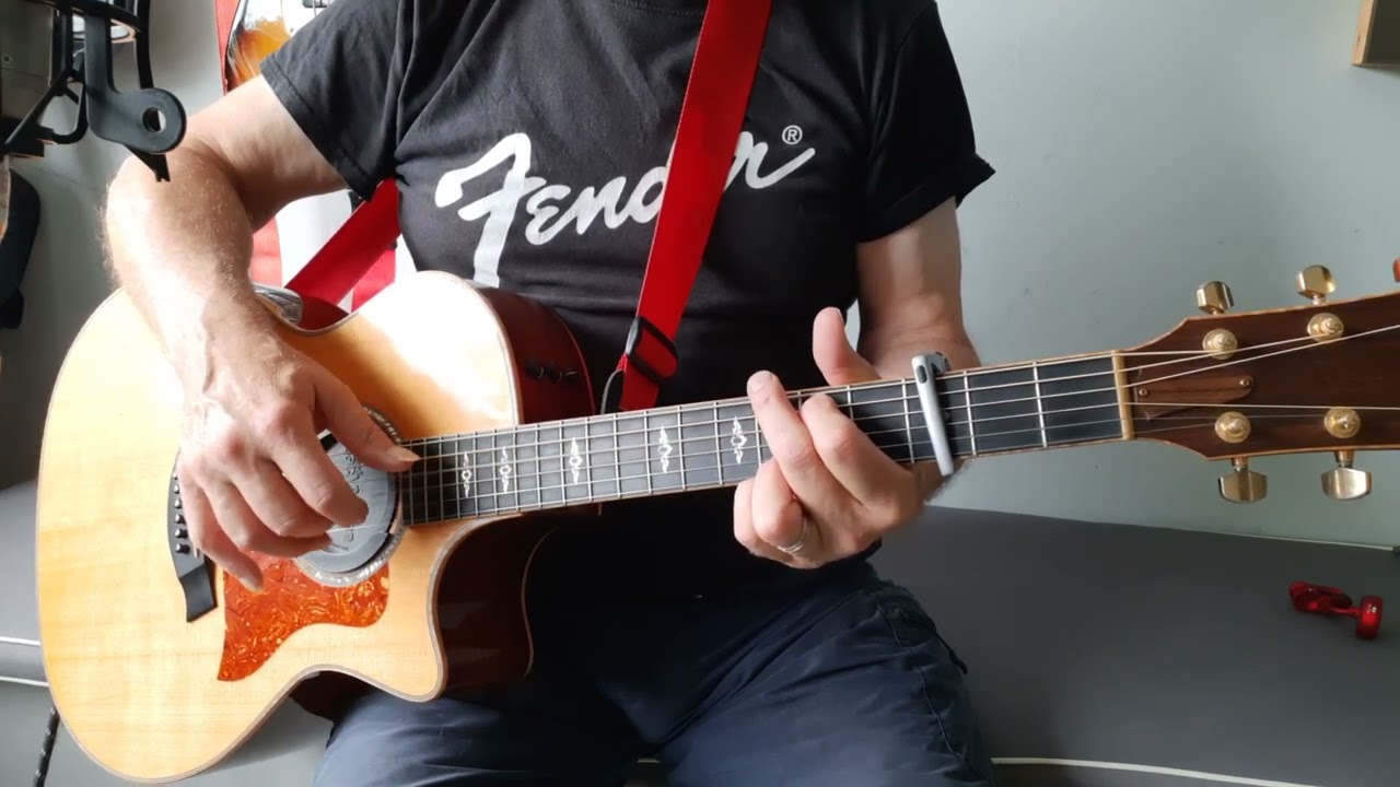 'Late for the sky' guitar arrangement - intermediate+ tutorial