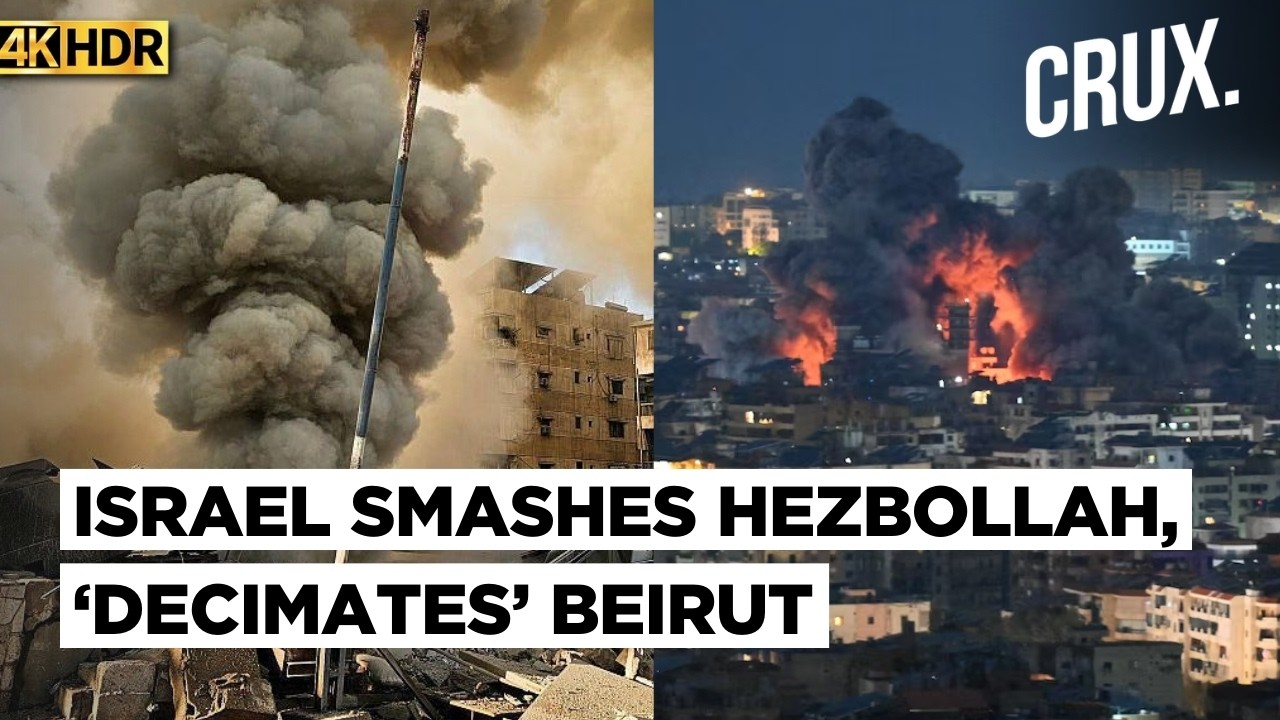 Israeli Army Rains Hellfire on Hezbollah in Beirut, Creates Buffer Zone in Lebanon Amid Iran War |4K