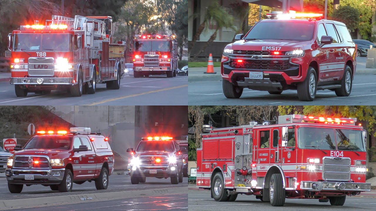 LAFD Units Respond to Structure Fire