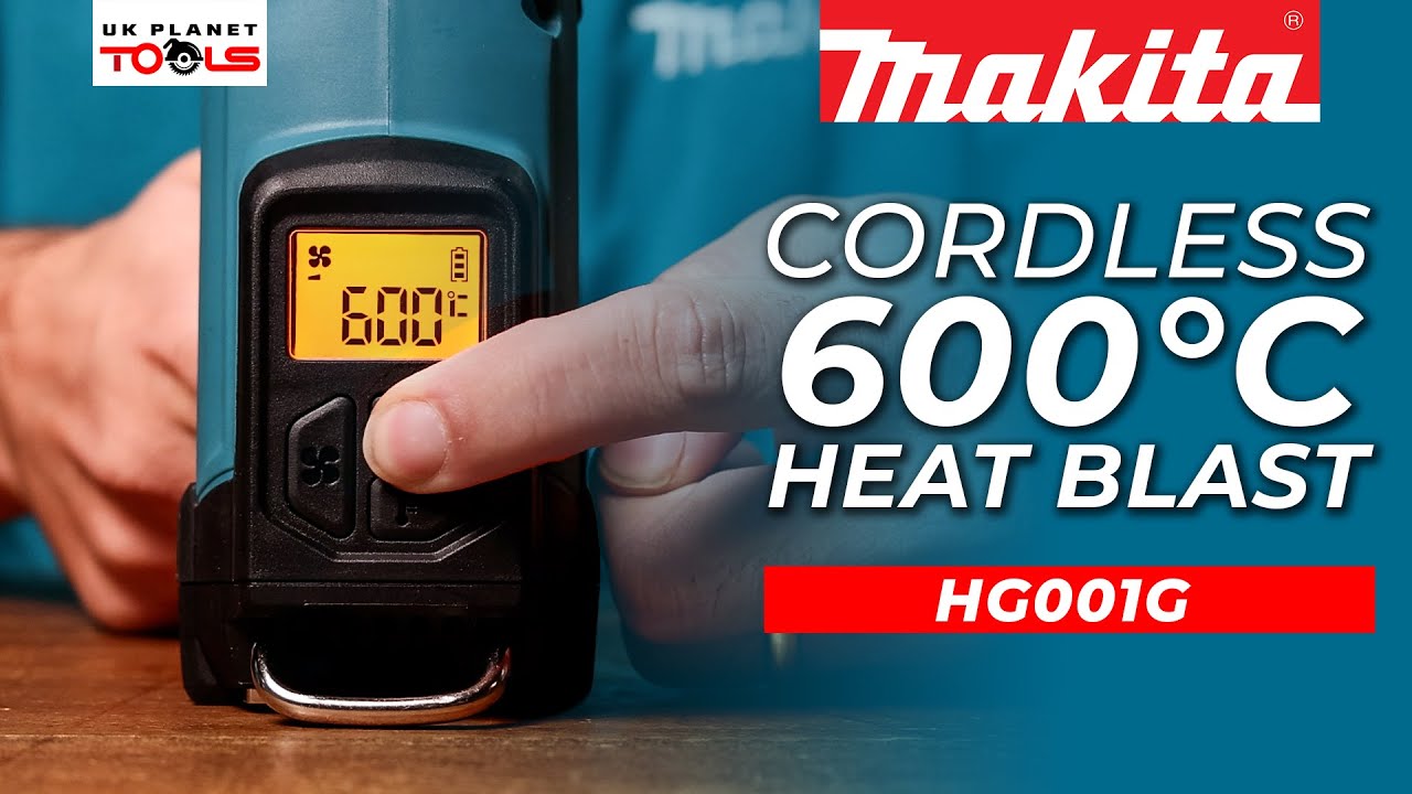 Термофен Makita HG001G | Беспроводной, нагревается до 600°C