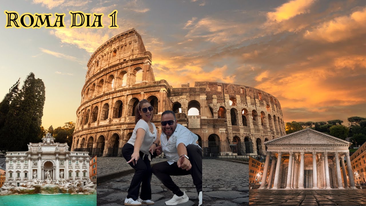 Dia 1- Coliseo, Panteón y Fuente de Trevi: Roma nos recibe con historia y pasta 🏛️❤️