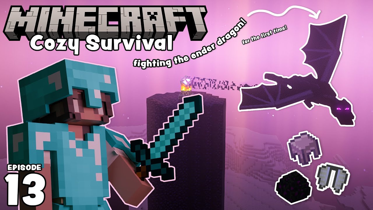 Сражение с Эндер-драконом | Minecraft Survival Let's Play — Эпизод 13