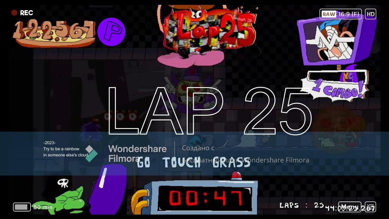 pizza tower lap 25 of P rank