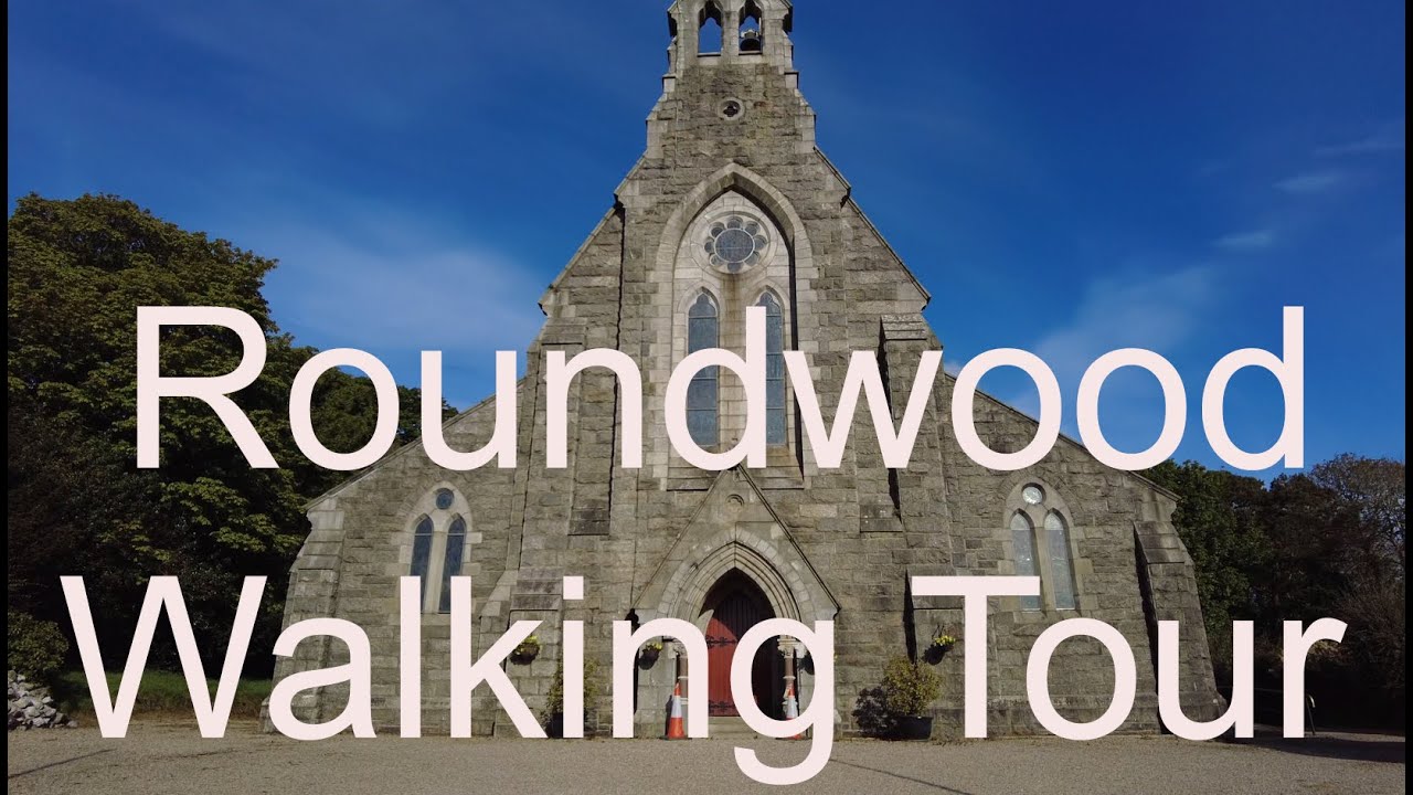 WALKING IRELAND :  Roundwood WICKLOW walking tour  - 4k Cinematic Video, IRELAND