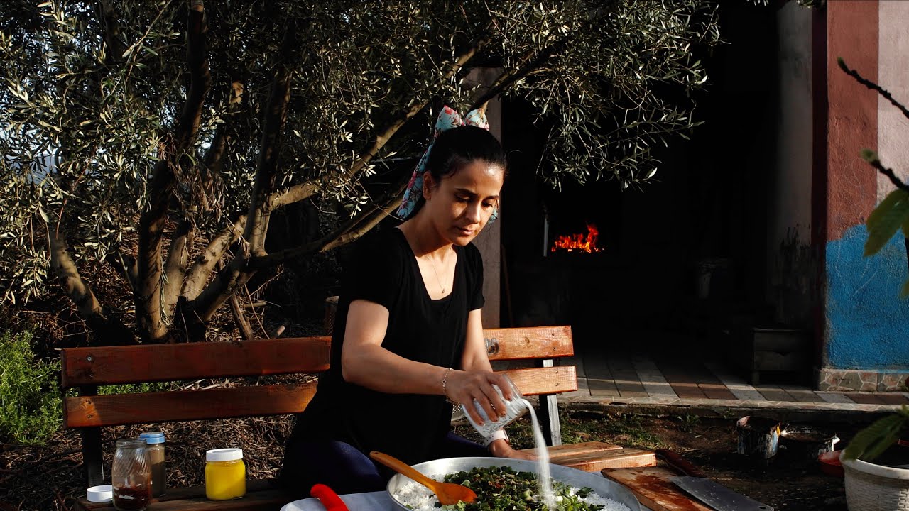 I cooked GOAT meat in stone oven! Relaxing cooking in nature VLOG