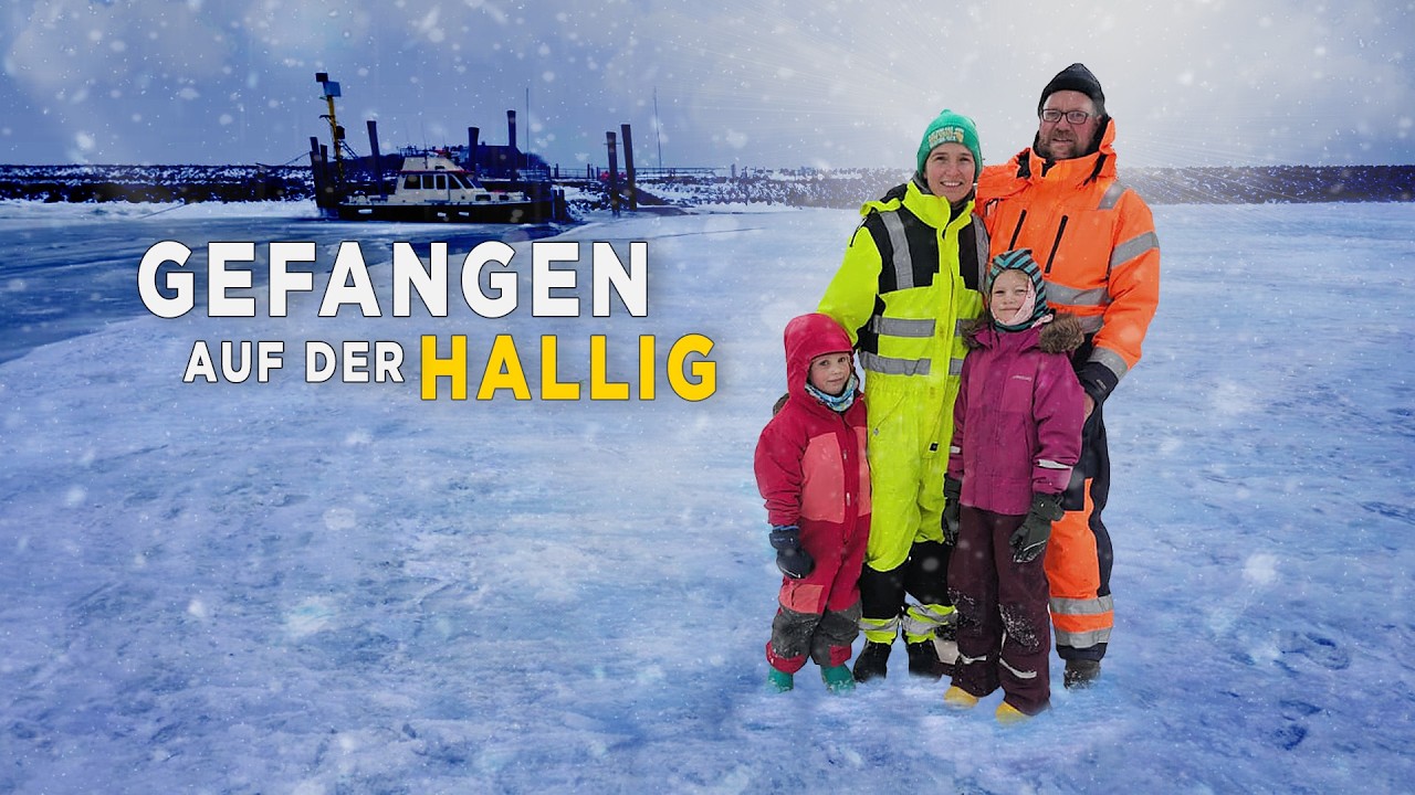 Gefangen auf der Hallig Süderoog - Herausforderungen durch Eis, Wind und Kälte. Insel-Familienleben