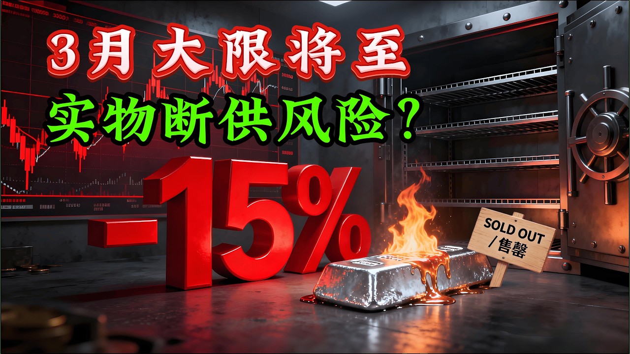纸白银跌价，实物却抢空？全球排队买银金库告急！揭秘3月交割前的最后骗局！#白银 #白银暴跌 #上期所 #实物白银 #金融危机 #投资理财 #贵金属 #做空 #上海期货交易所 #现货白银