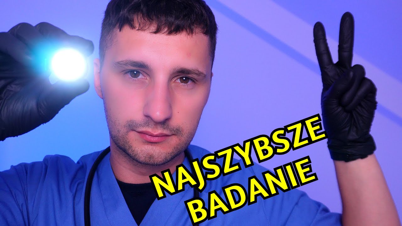 ASMR Absolutnie NAJSZYBSZE badanie lekarskie nerwu czaszkowego | szept, osobista uwaga, lekarz